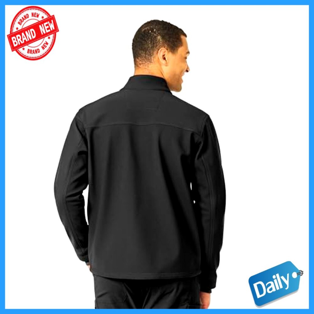 Rugged Flex Fleece Jacket Modern Fit Stretch Water Repellent Work Utility - Picture 4 of 7